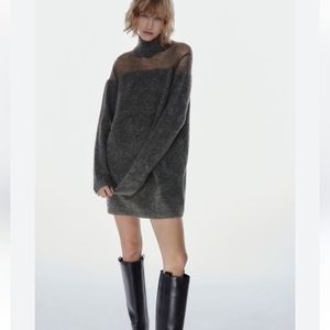 Zara Gray Mini Dress